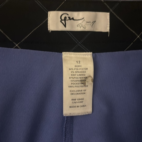 Greg Norman Skort Side Zipper one Rear and Side Pocket Size 12 - Picture 2 of 3